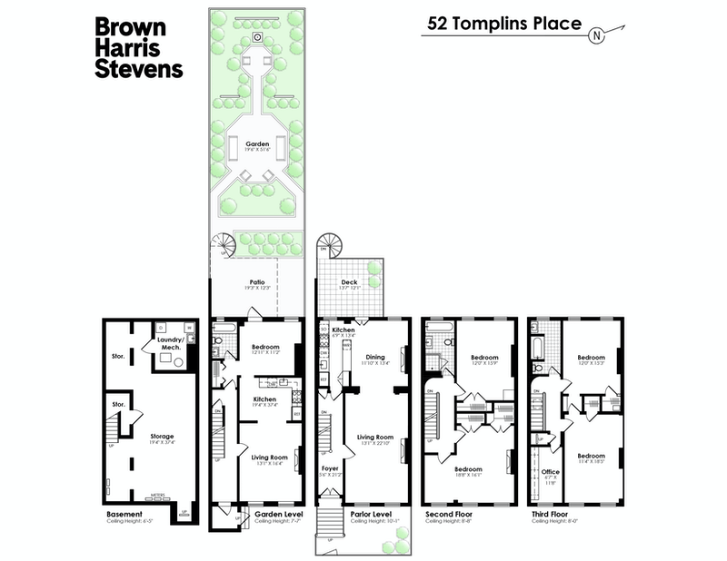 floorplan of 52 tompkins place