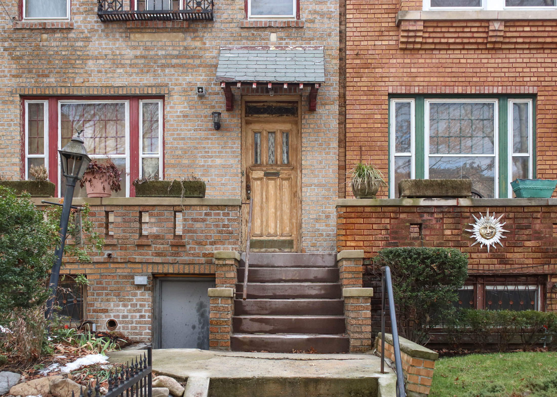 stoop in Crown Heights
