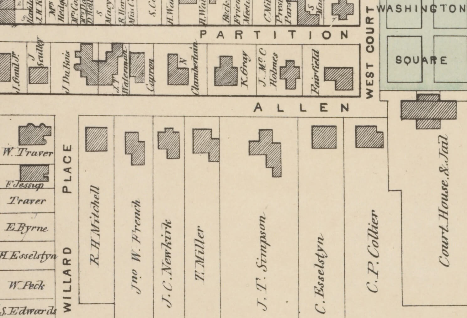 map of hudson in 1873