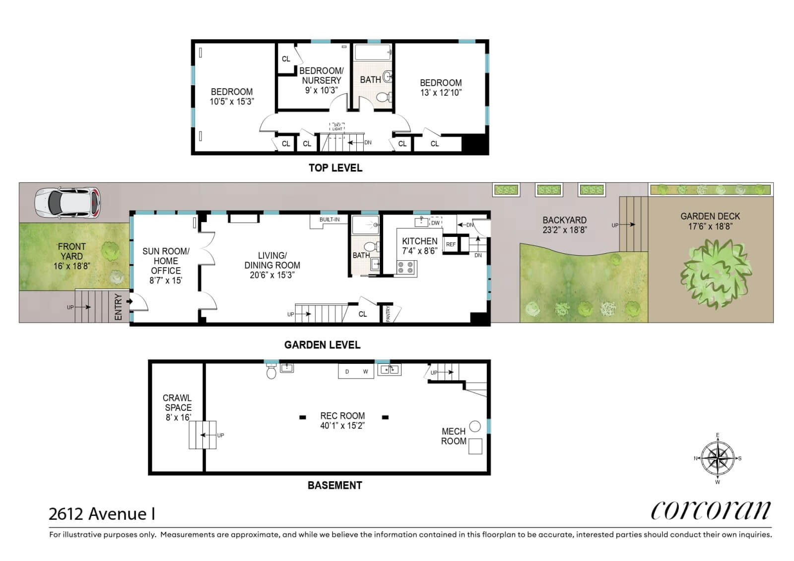 proposed floor plan for 2612 avenue I in midwood