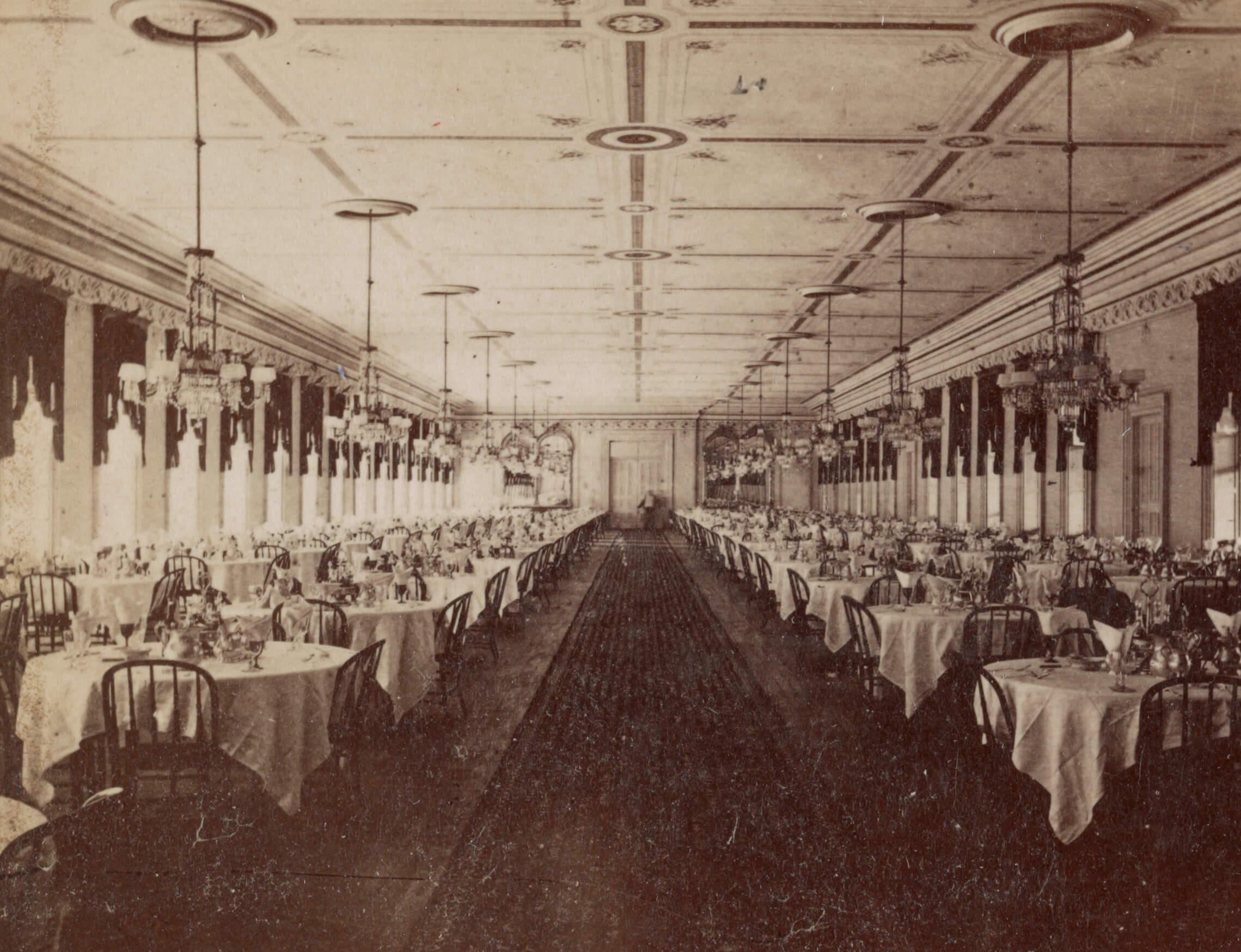 interior view of dining room