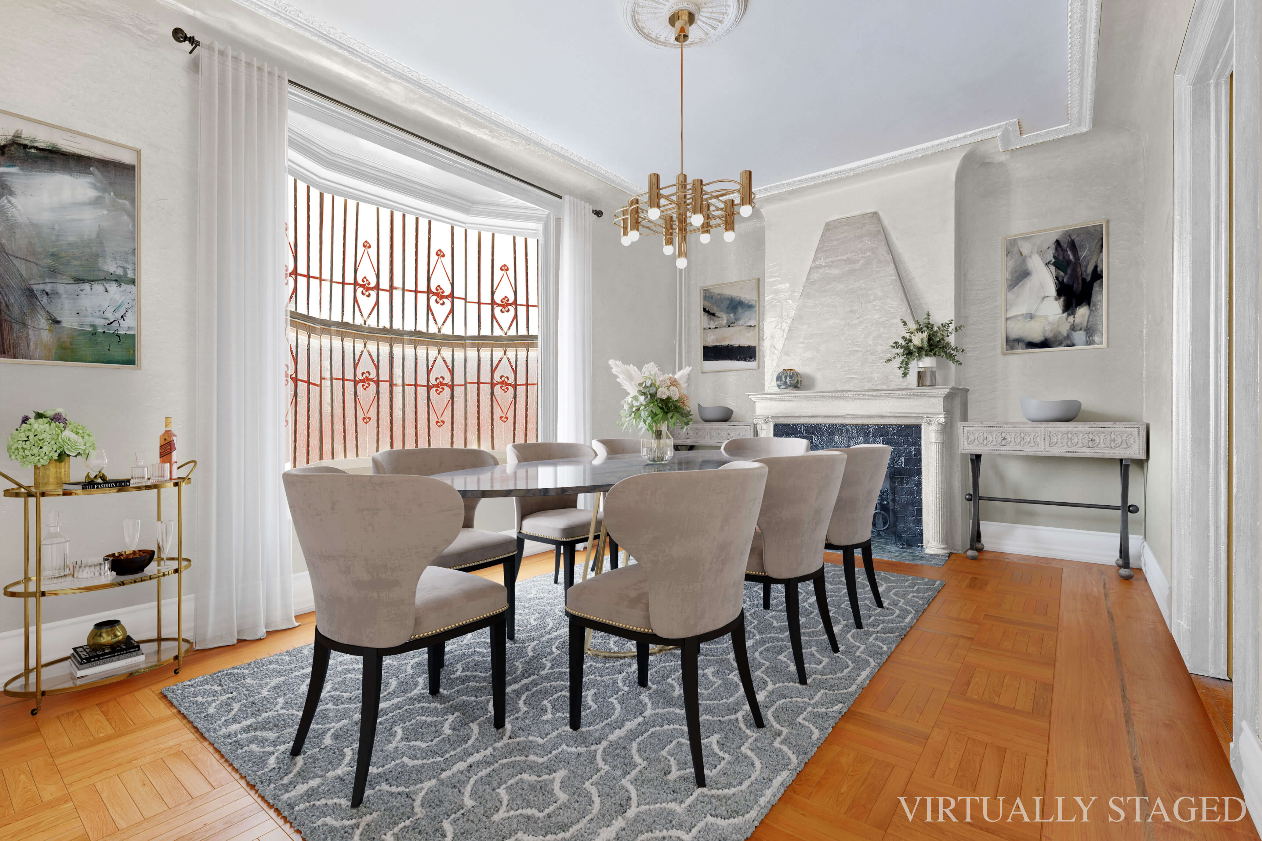 virtually staged interior of 1019 bushwick avenue