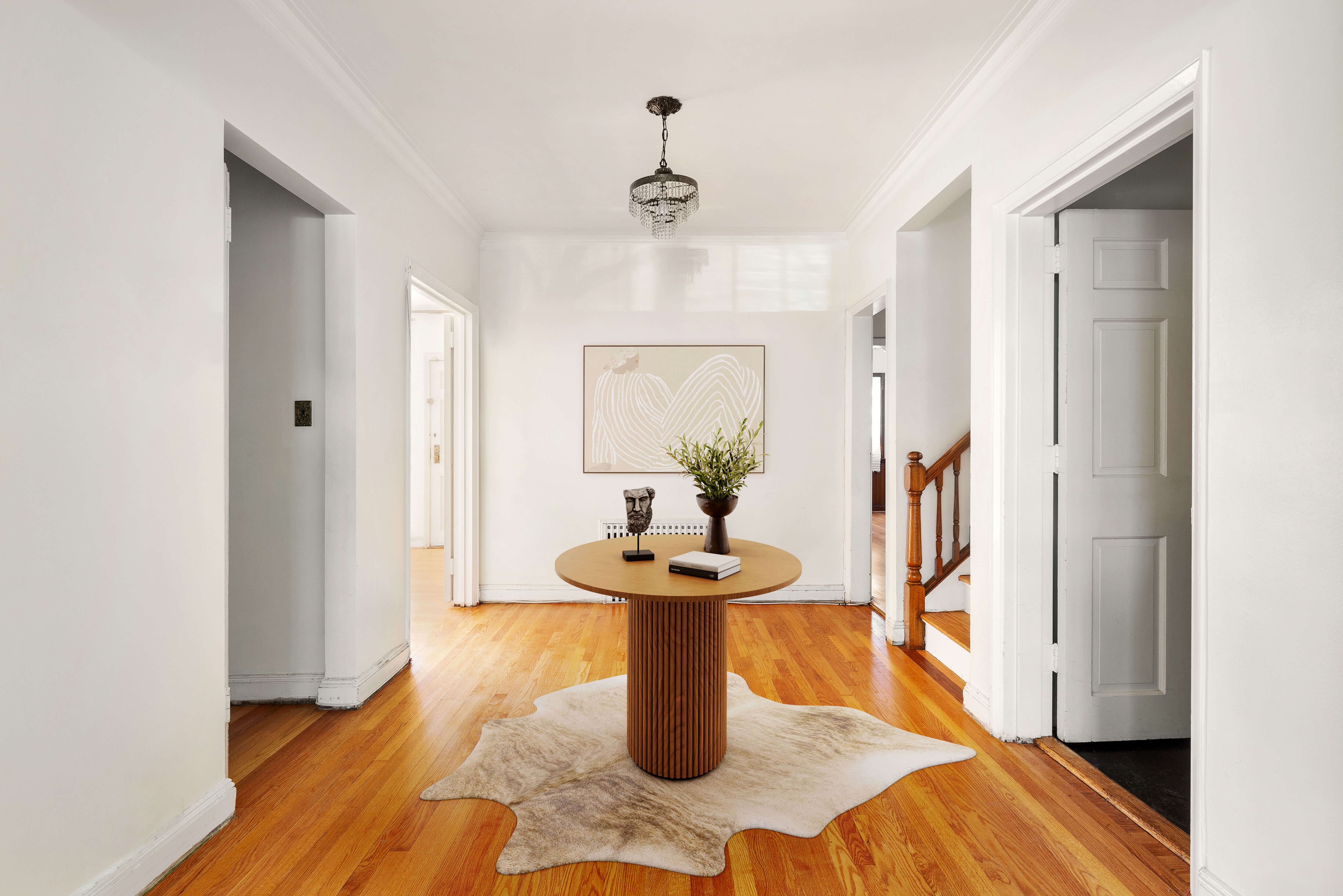 virtually staged interior of 110 maple street