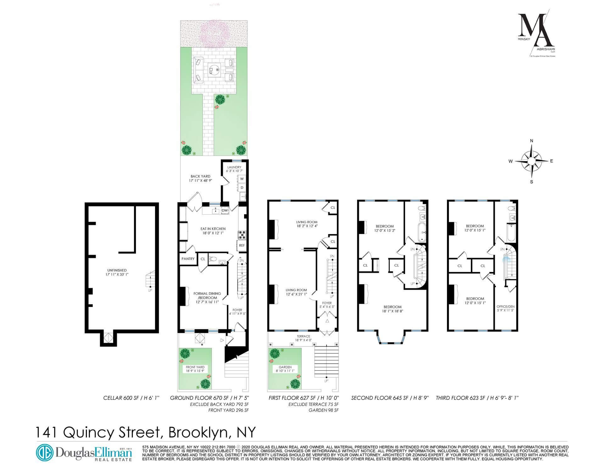 floorplan of 141 quincy street