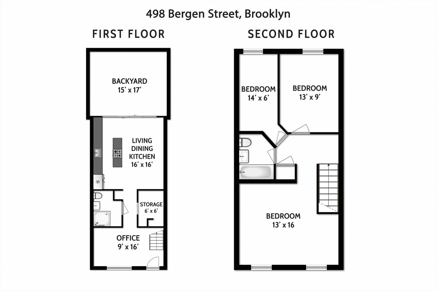 floorplan of 498 bergen street