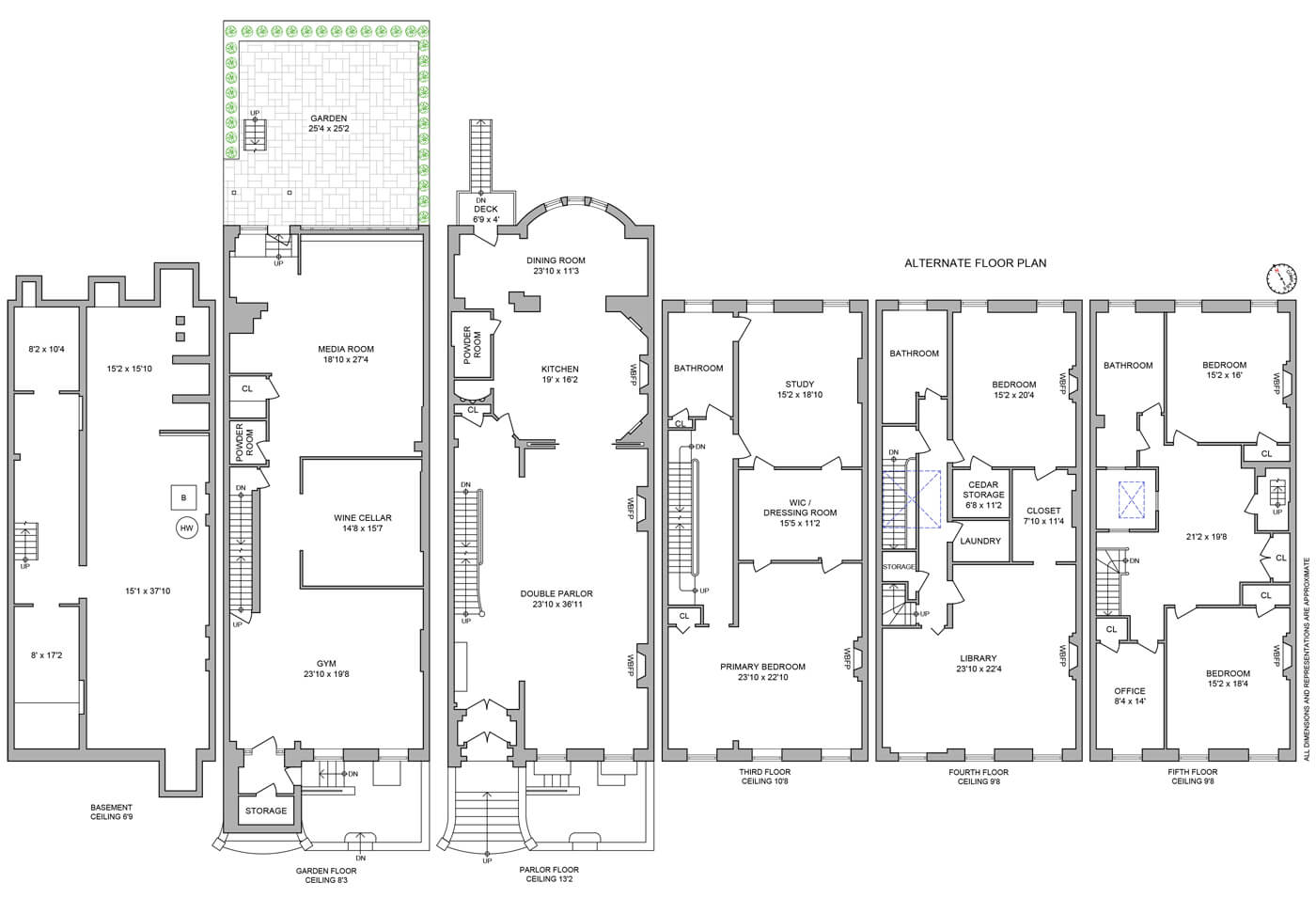 suggested floorplan for 35 remsen street