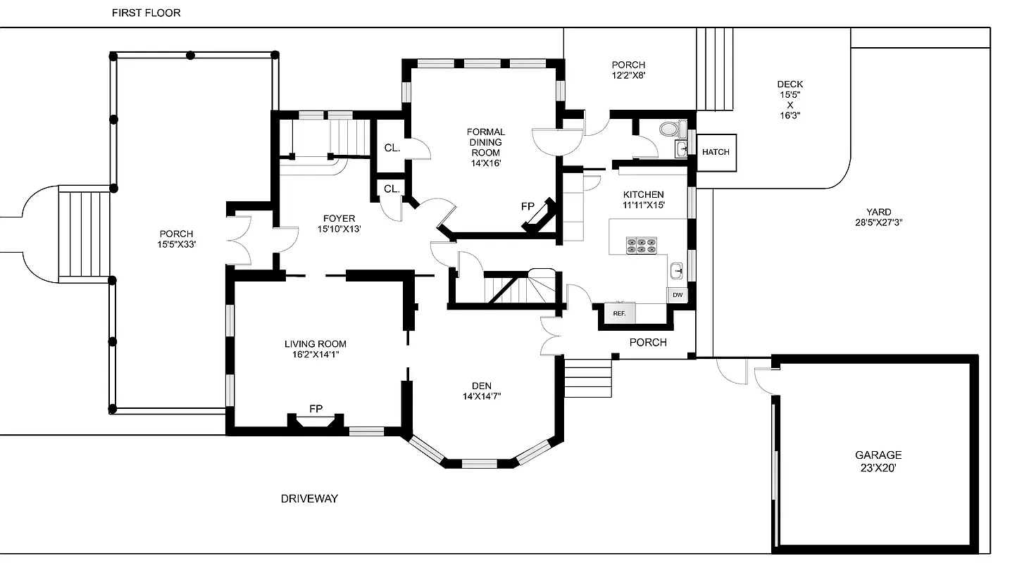 floorplan of 466 east 17th street