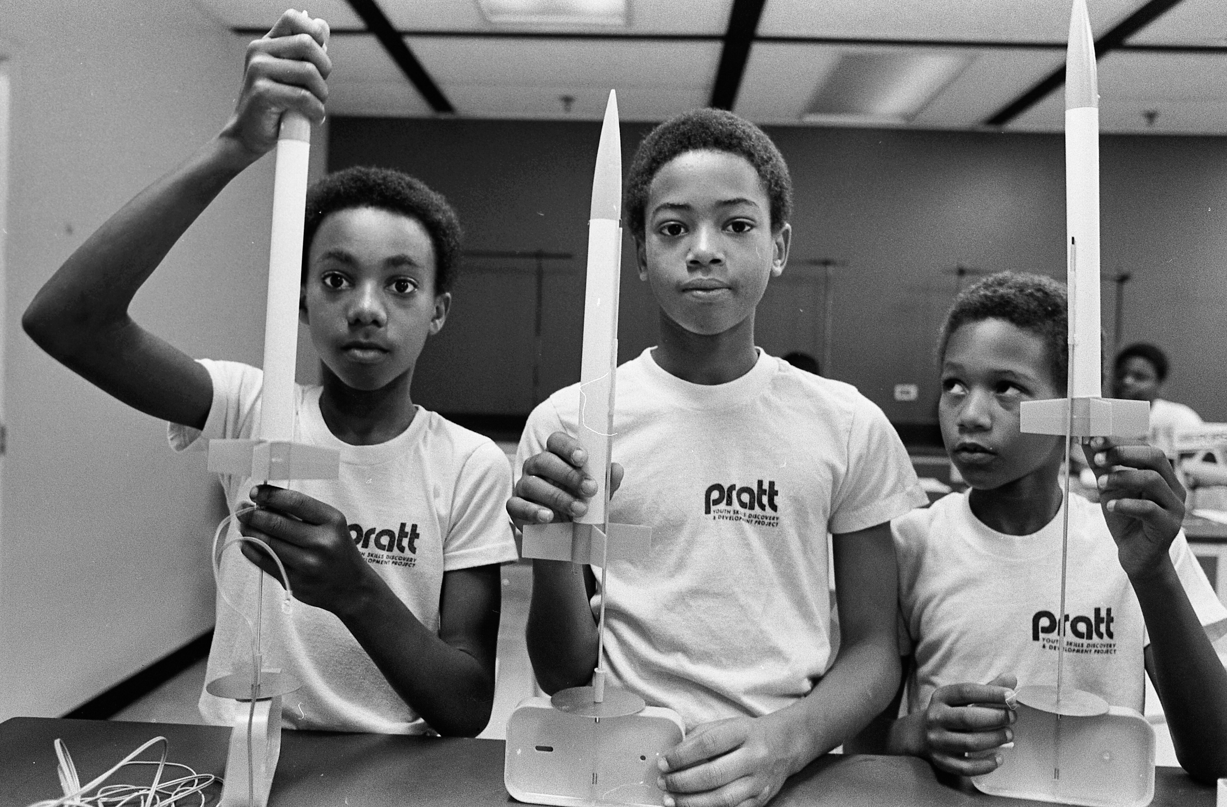 pratt students with rockets