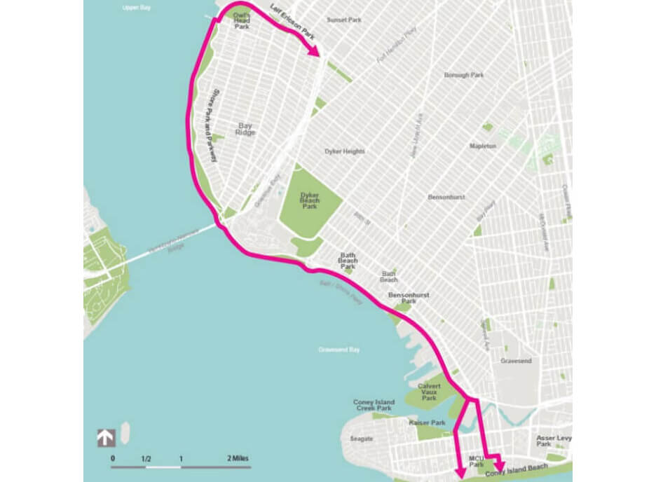 map of brooklyn route