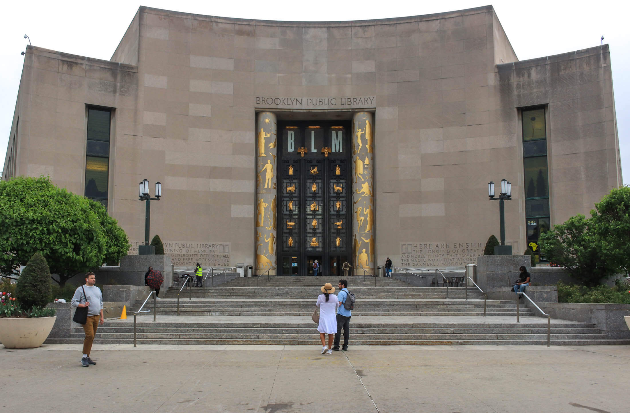 exterior of central library