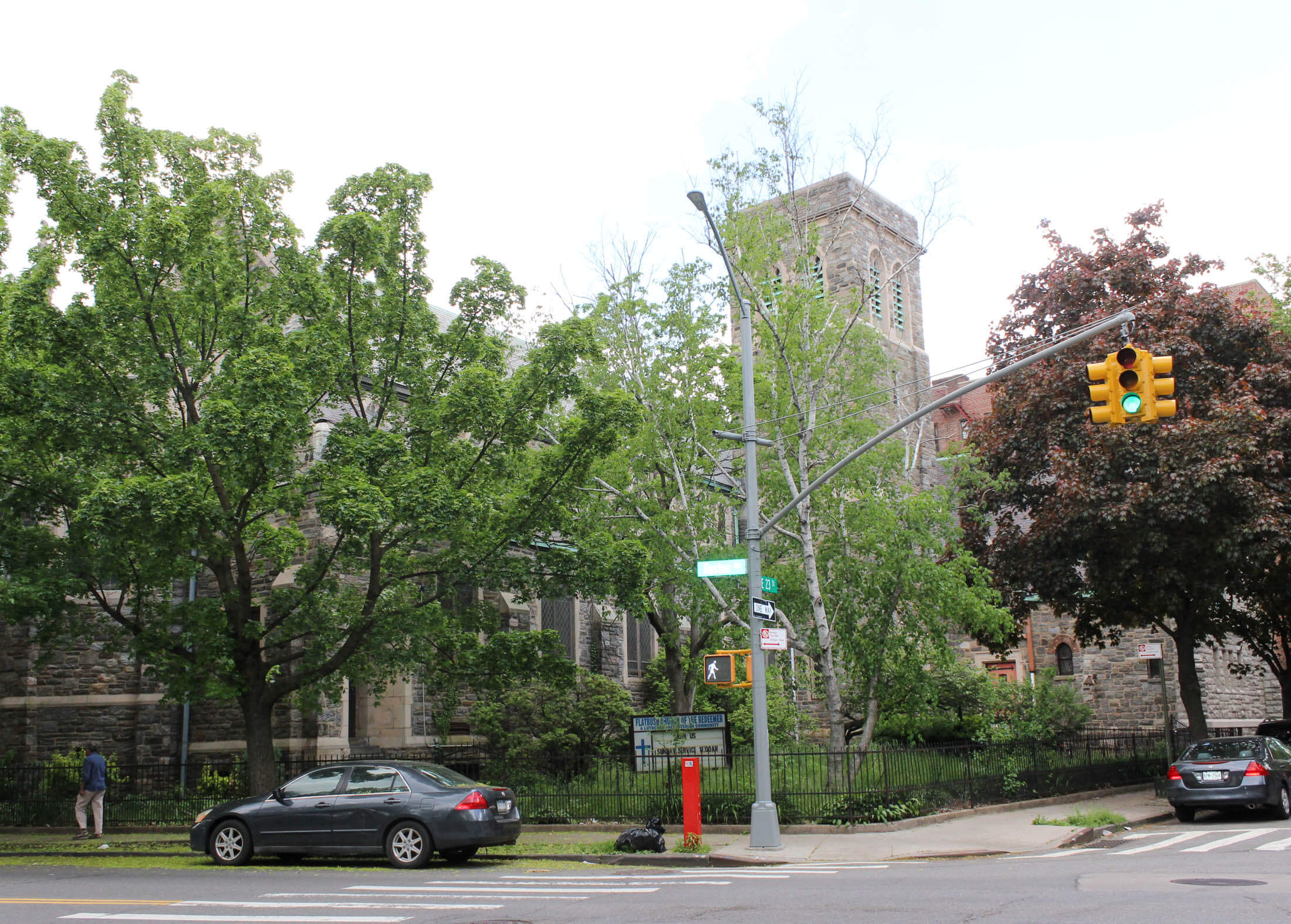 exterior of flatbush presbyterian church