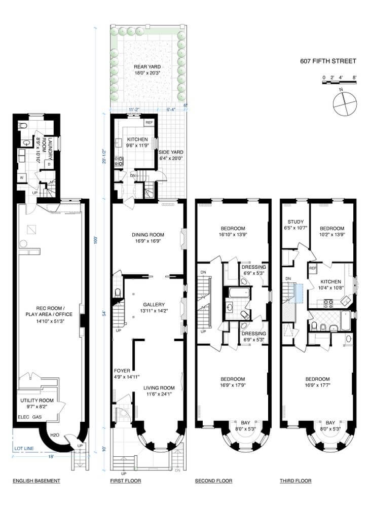 floorplan of 607 5th street