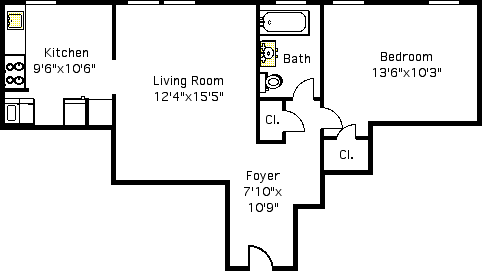 floorplan of unit d2 at 394 lincoln place