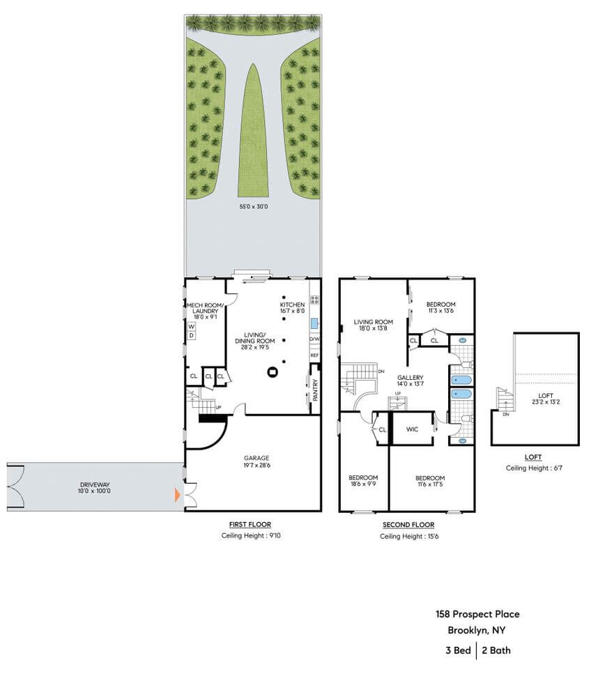 floorplan of 158 prospect place