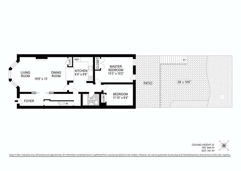 floorplan of unit 1 at 12 sherman street