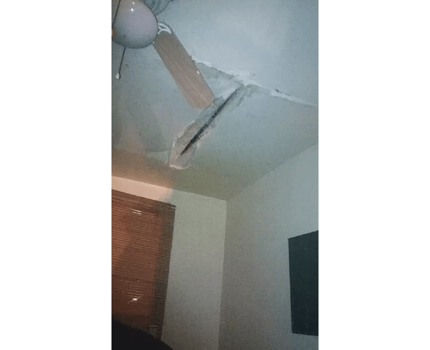 ceiling collapse