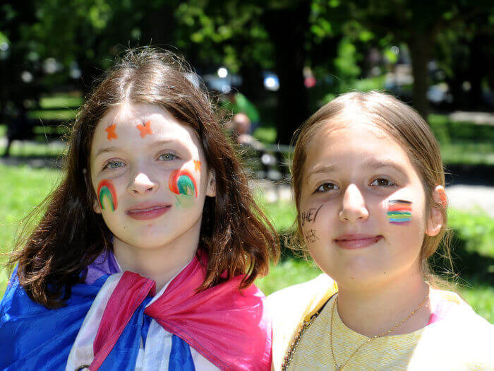 children at event