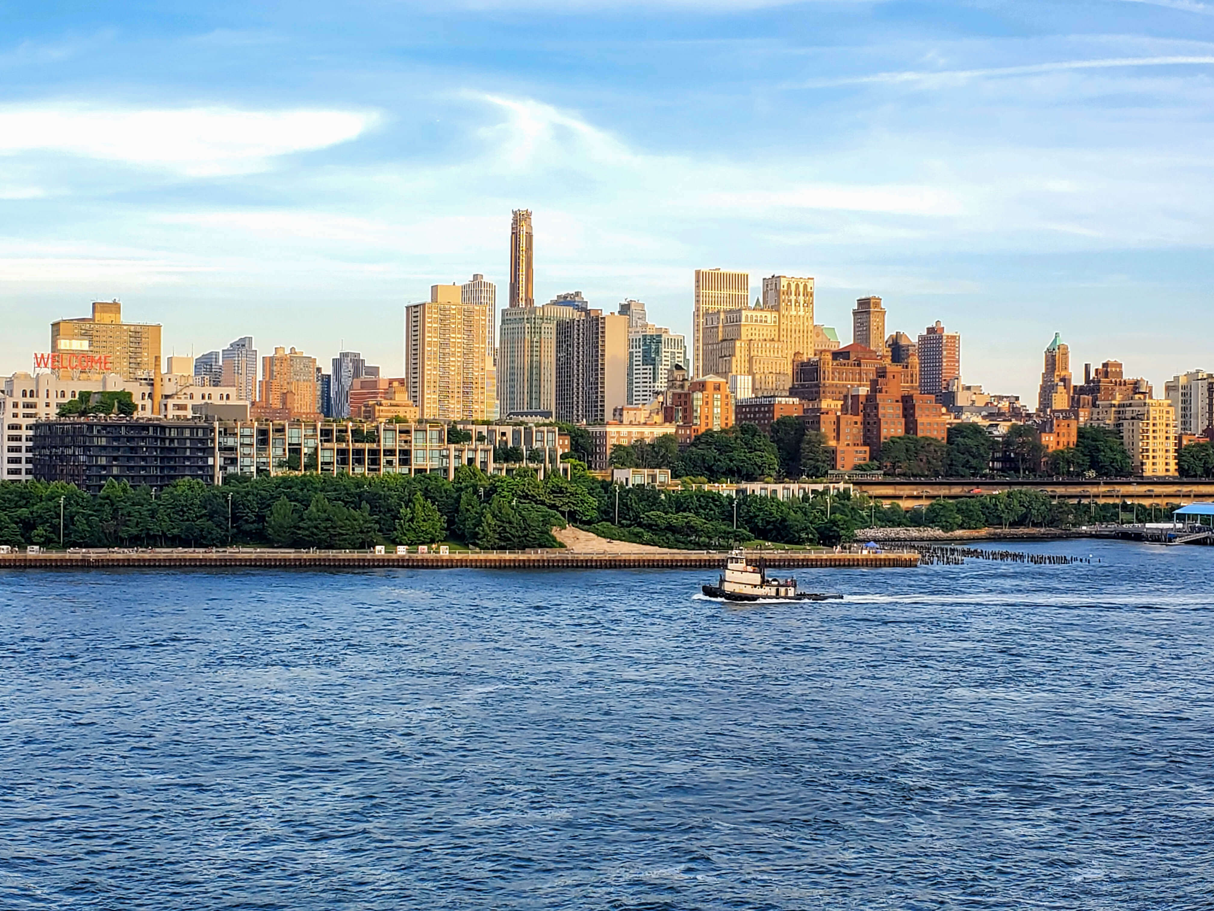 view of Brooklyn Bridge Park and waterfront