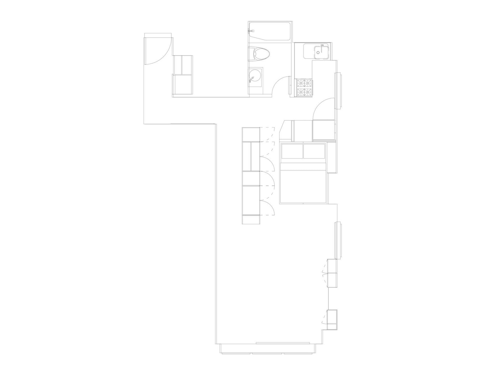 floorplan of apt 8g at 150 joralemon street