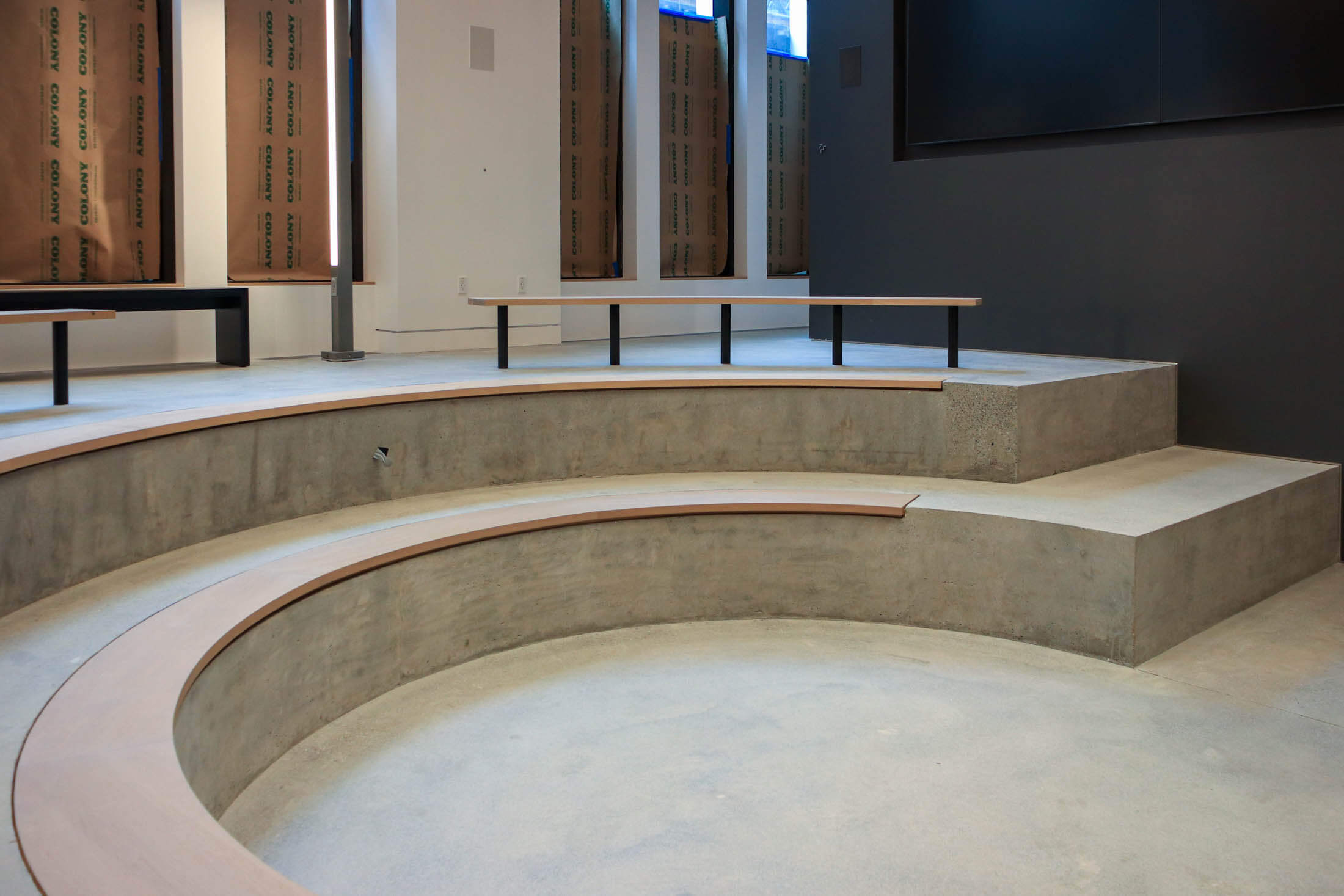 interior of brooklyn heights library