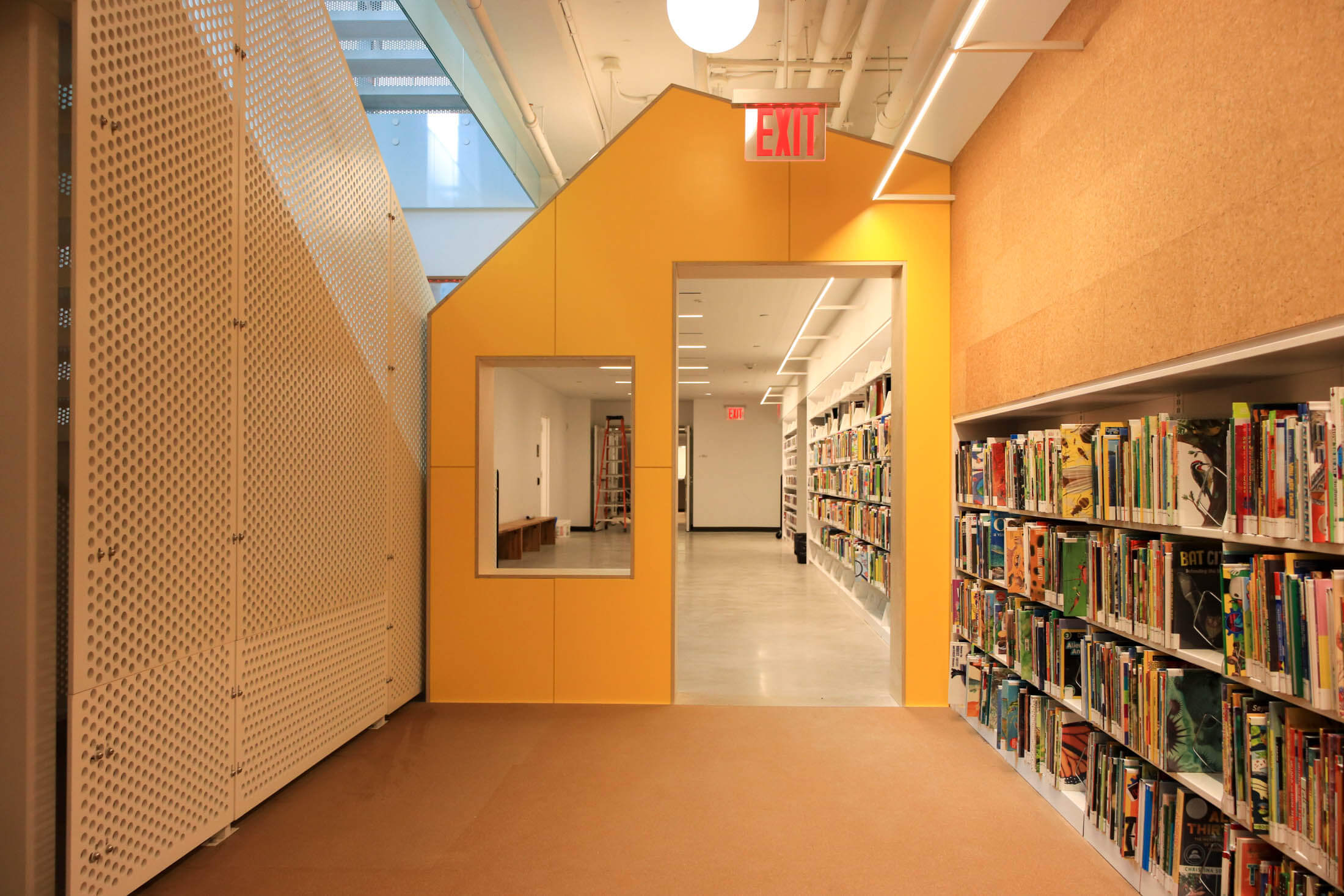 interior of brooklyn heights library