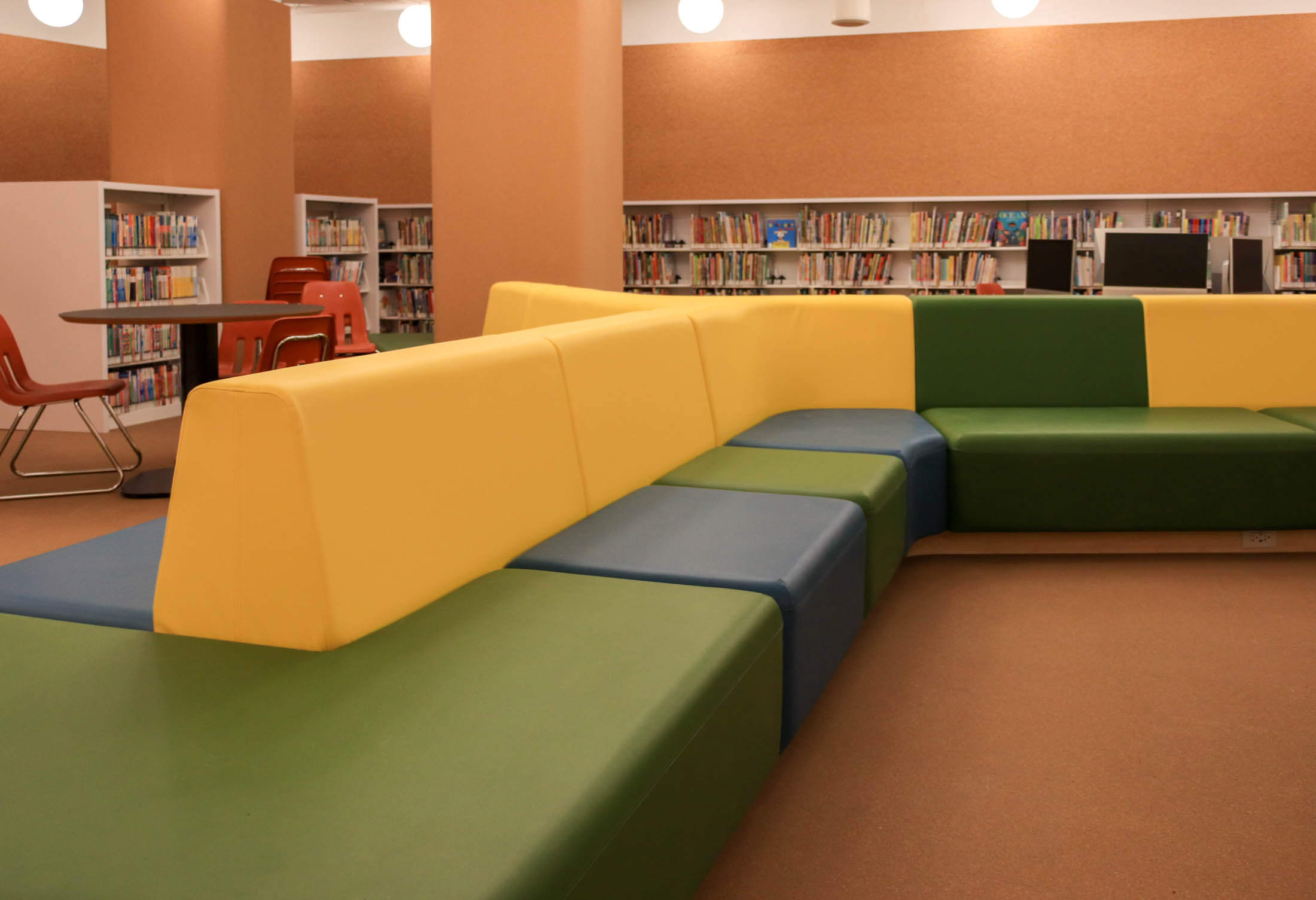 interior of brooklyn heights library