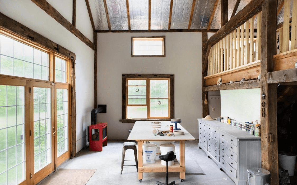 Interior of studio at 23 lovers lane chatham center