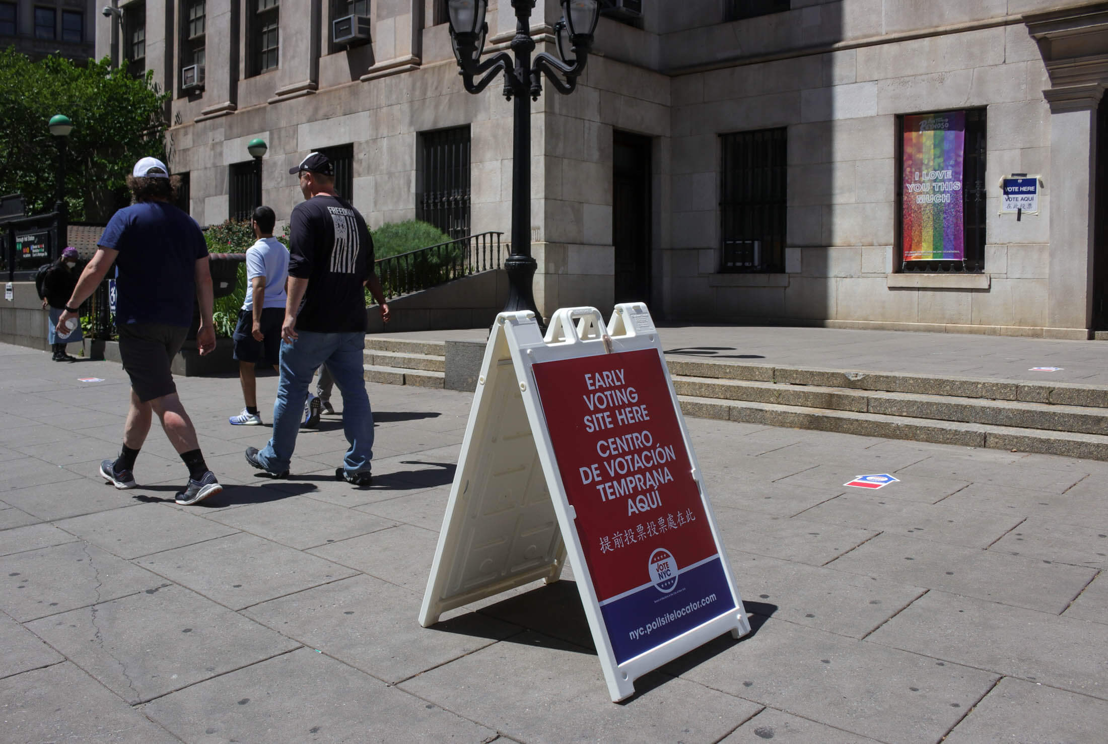 early voting sign