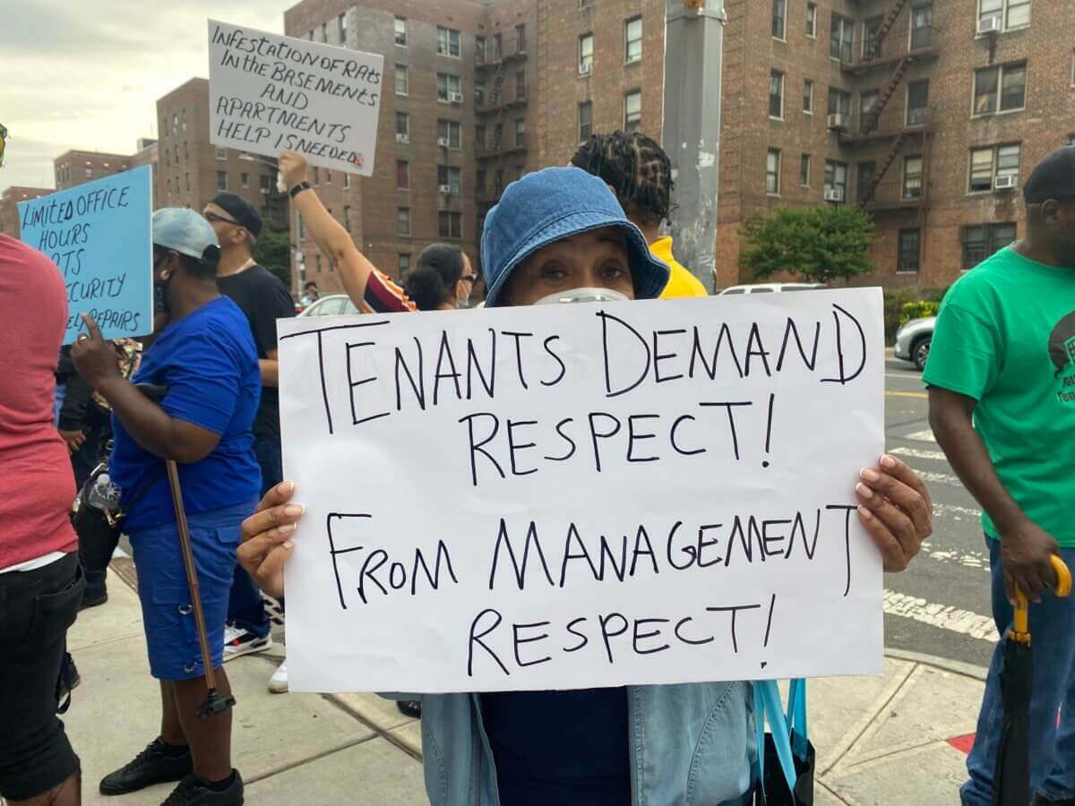 tenants protesting