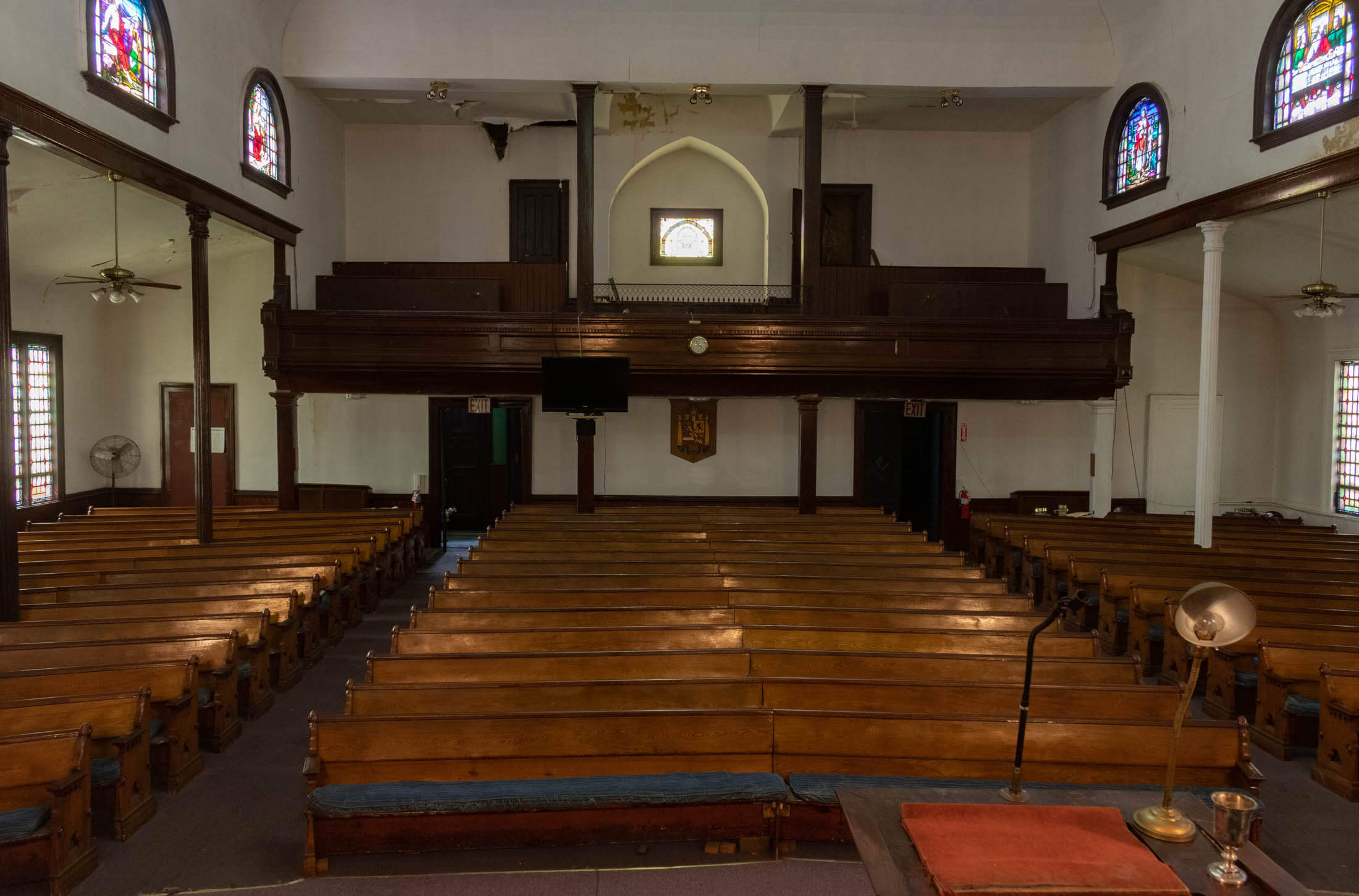 interior of the sanctuary