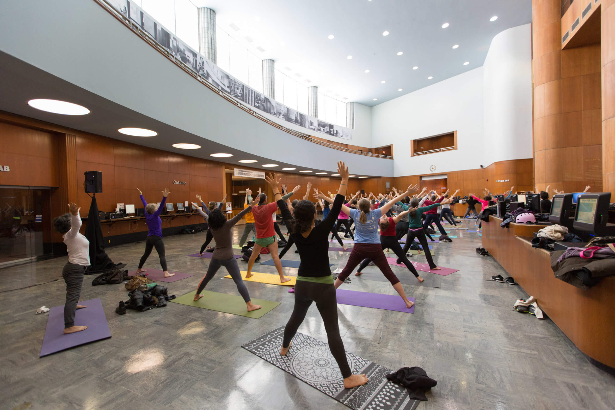 yoga at the library