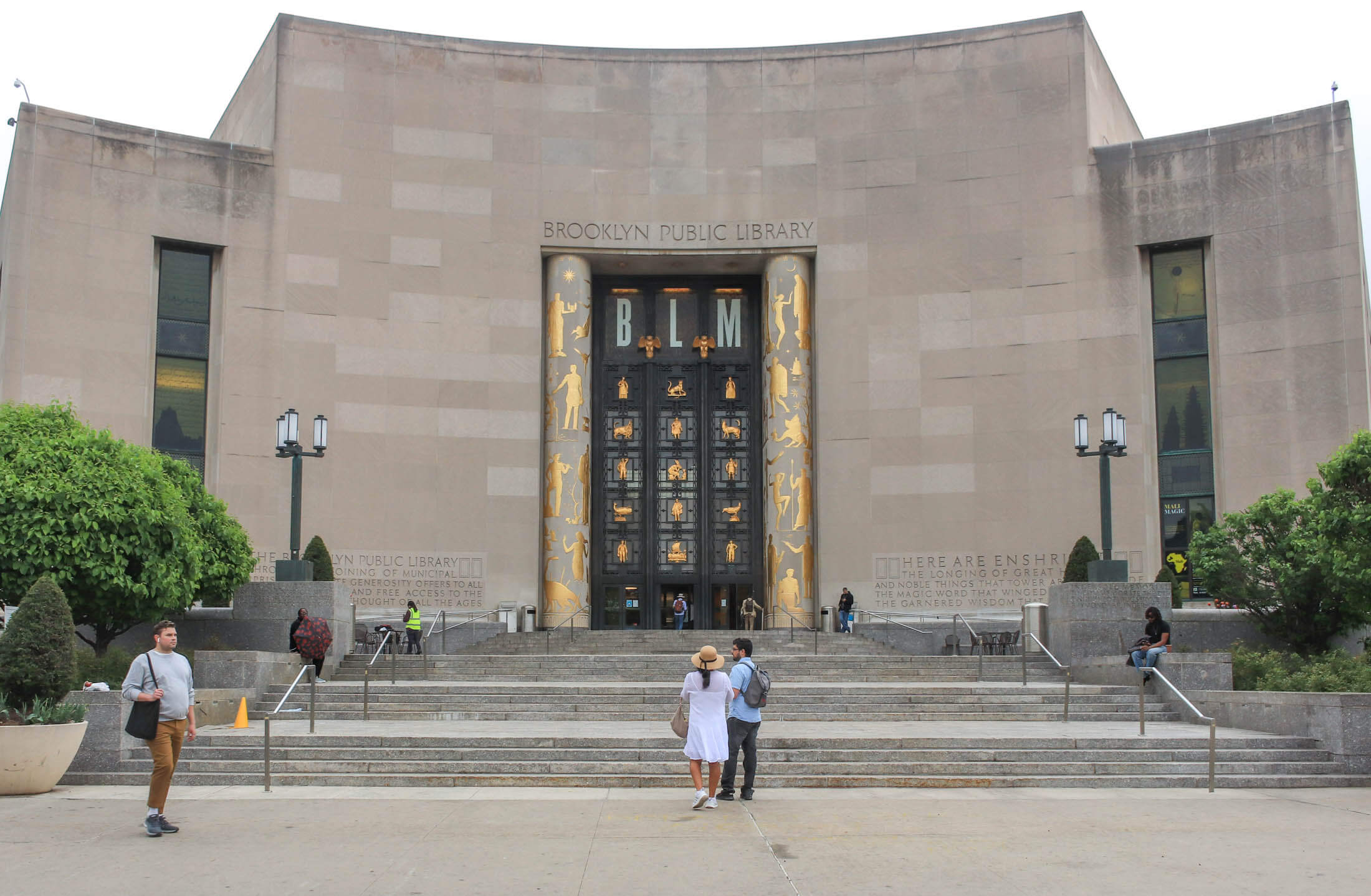 exterior of central library