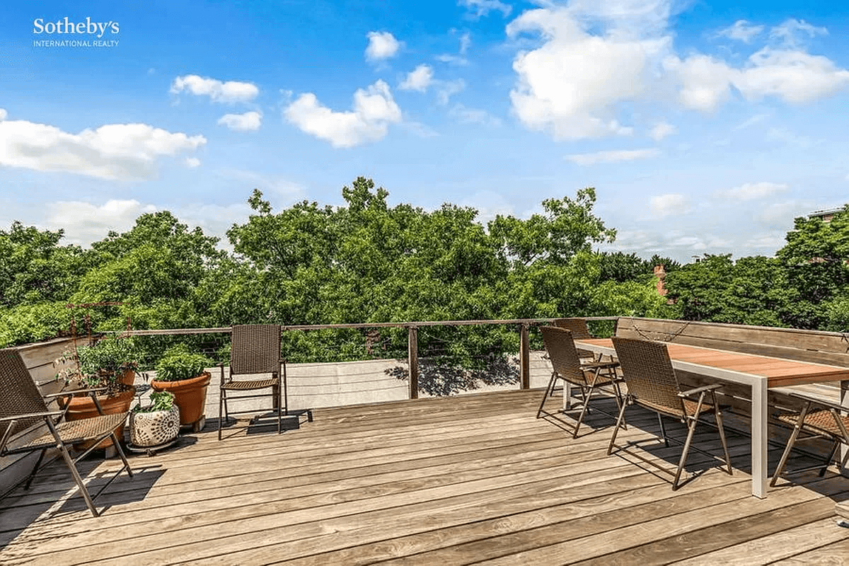 terrace on the roof of apt 3 at 154 avenue lafayette