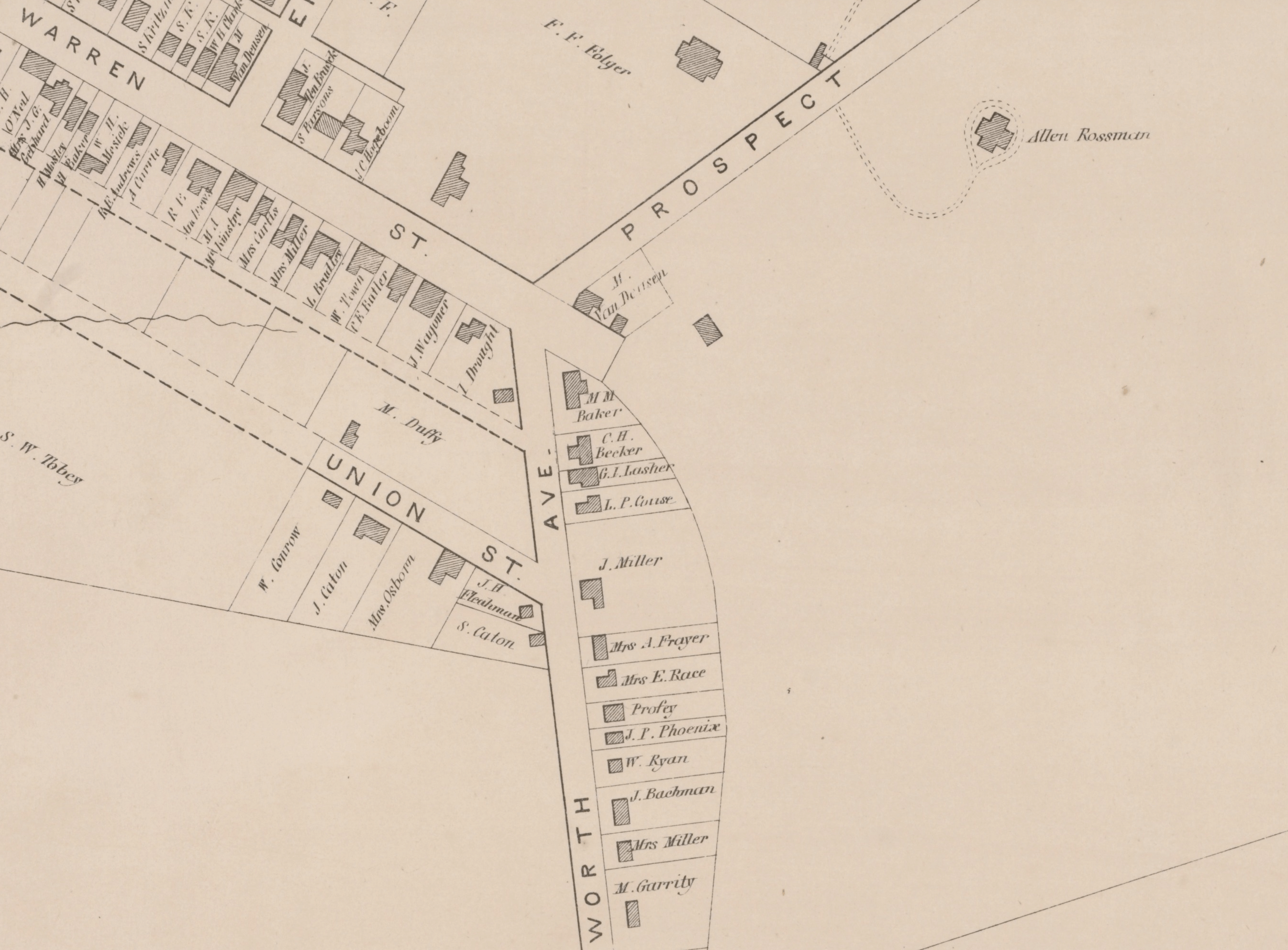 map of worth avenue in hudson