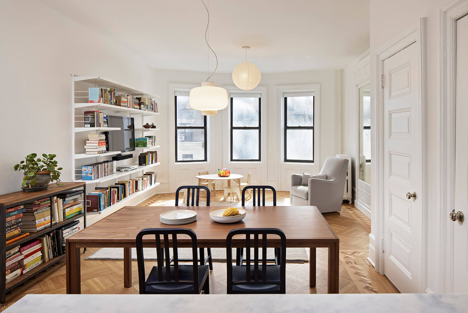 Reimagined Layout Improves Flow of Long Park Slope Prewar for Young Family
