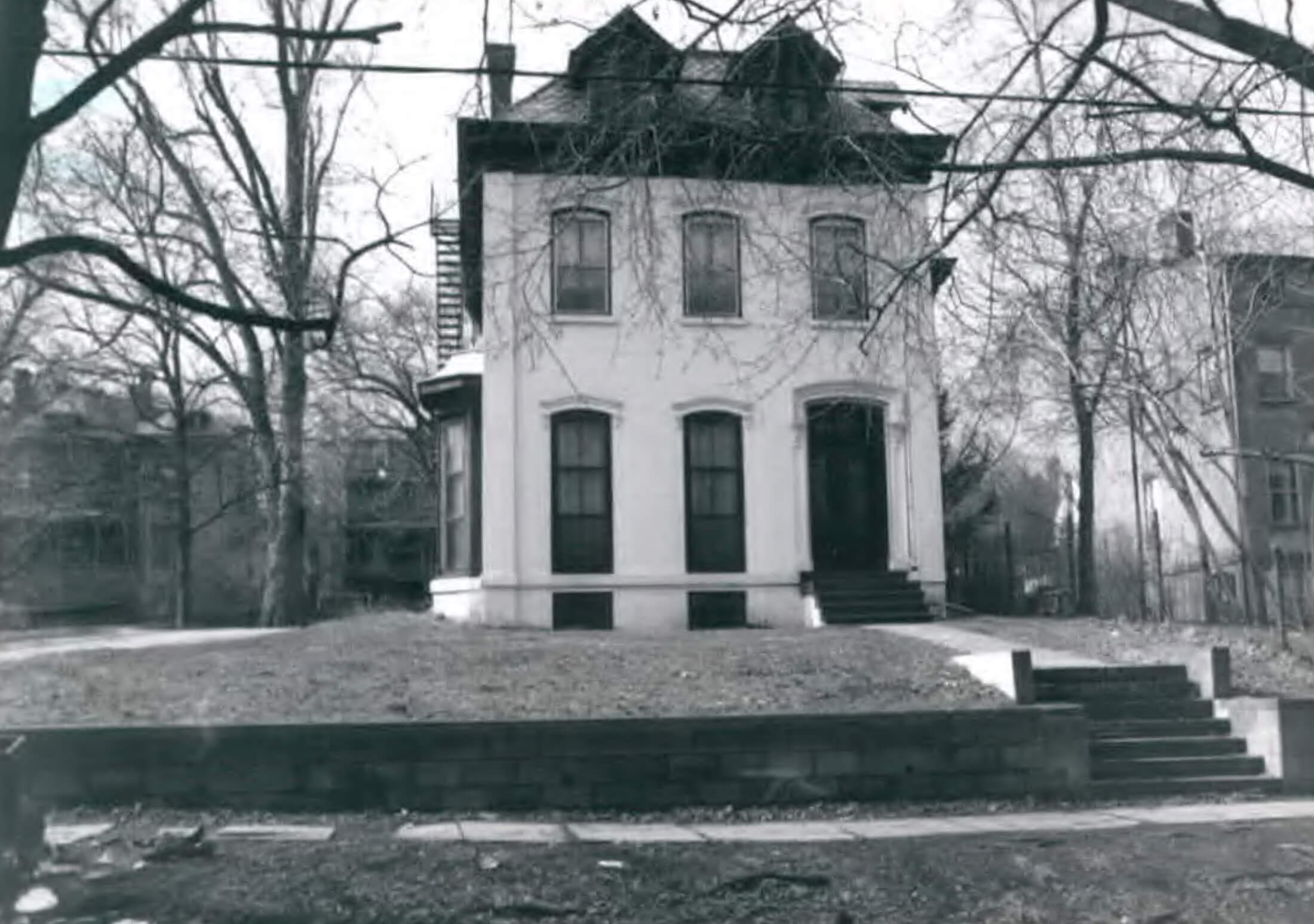 exterior of the house in 1970