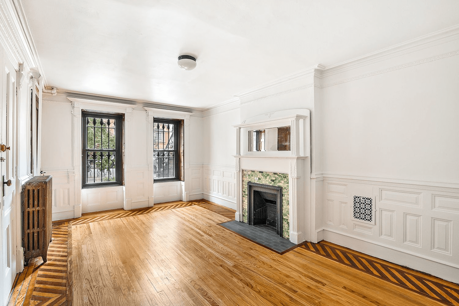 bed stuy apartment living room of 546 macdonough street