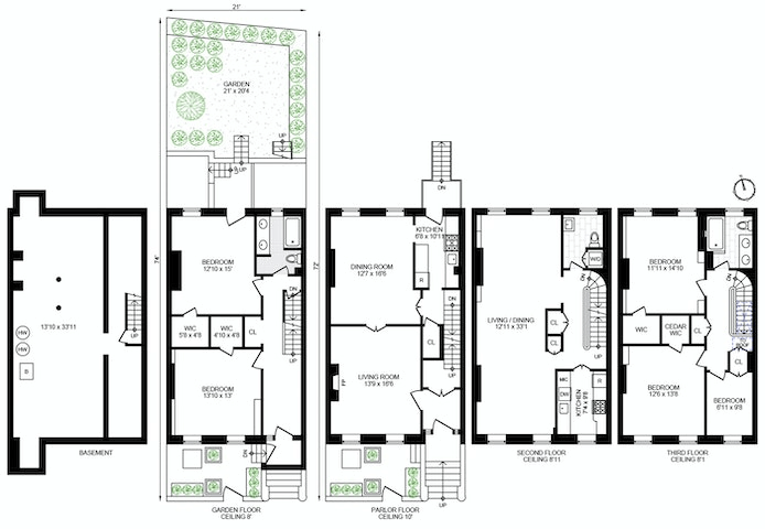 brooklyn heights home for sale floorplan of 43 joralemon street