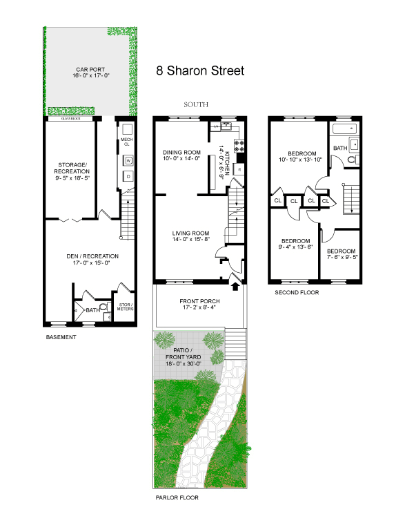 floorplan of 8 sharon street