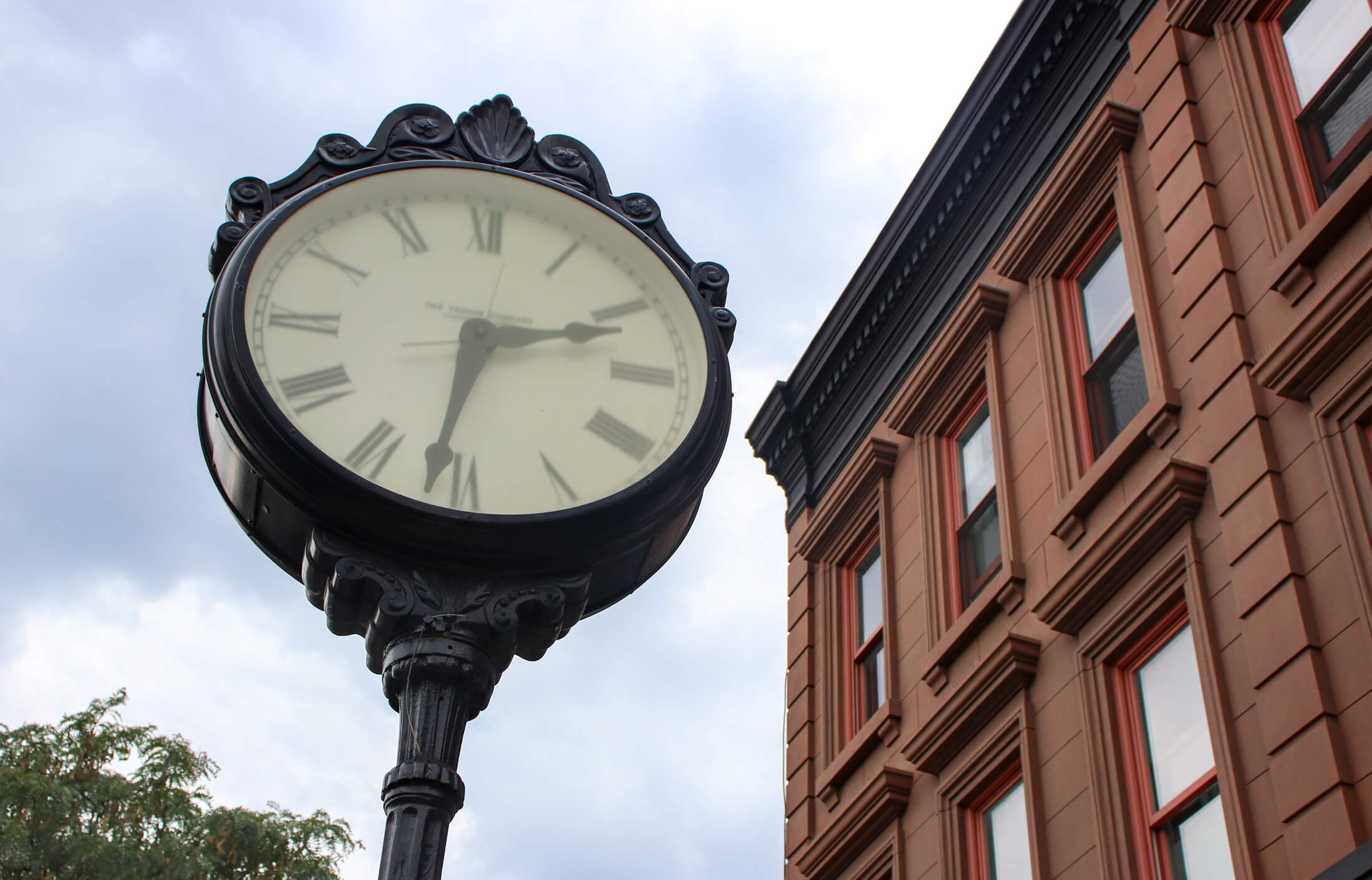 street clock on flatbush avenue