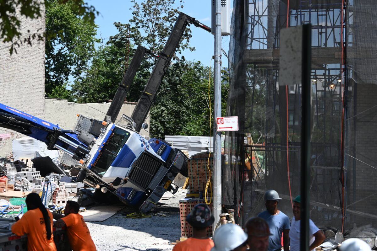 truck in street