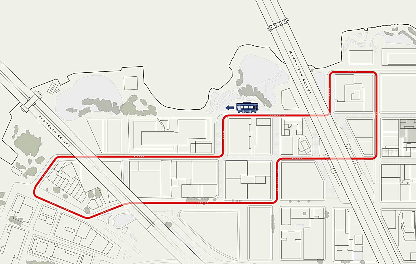 map of proposed route
