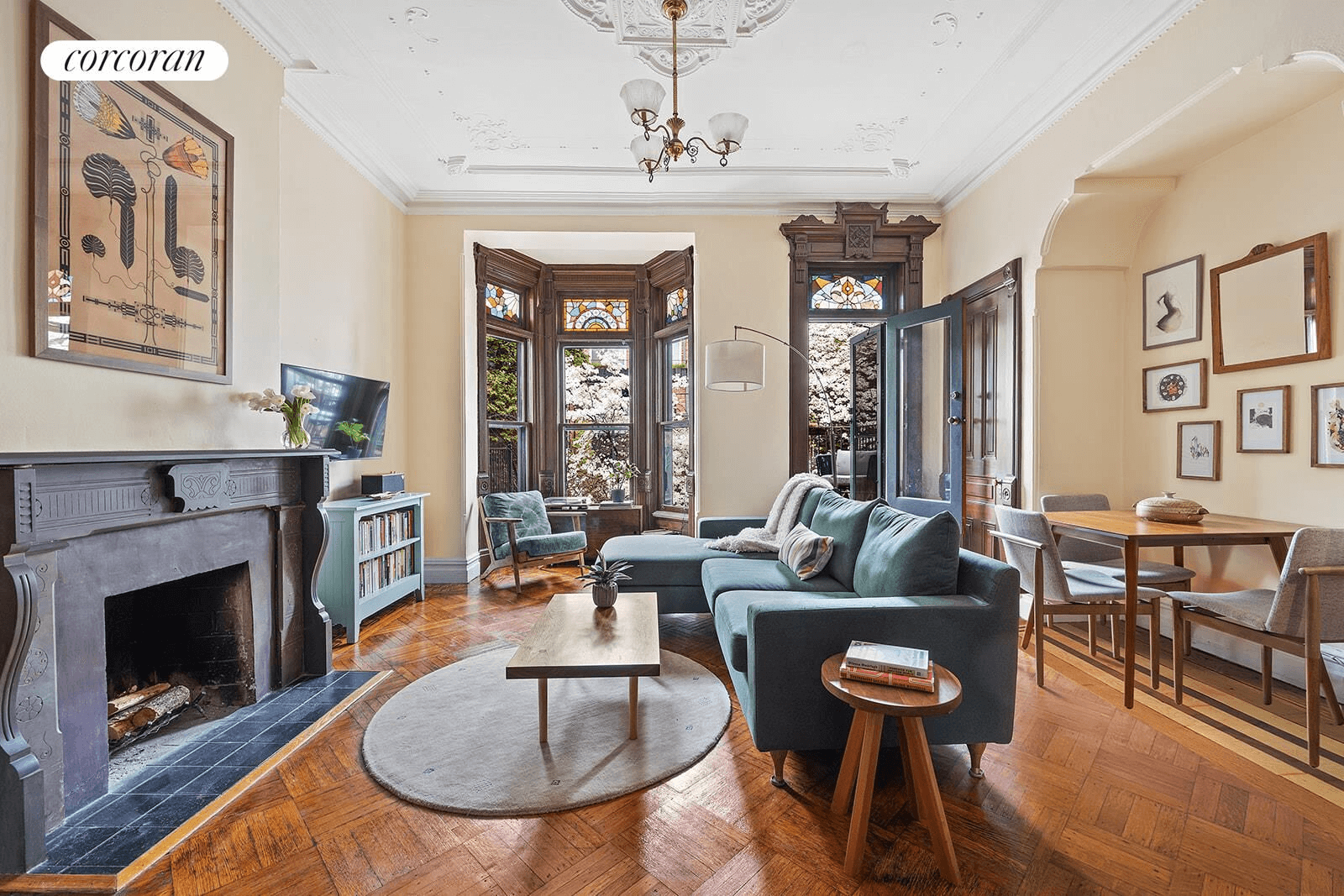 interior of unit 2 at 495 1st street in park slope brooklyn