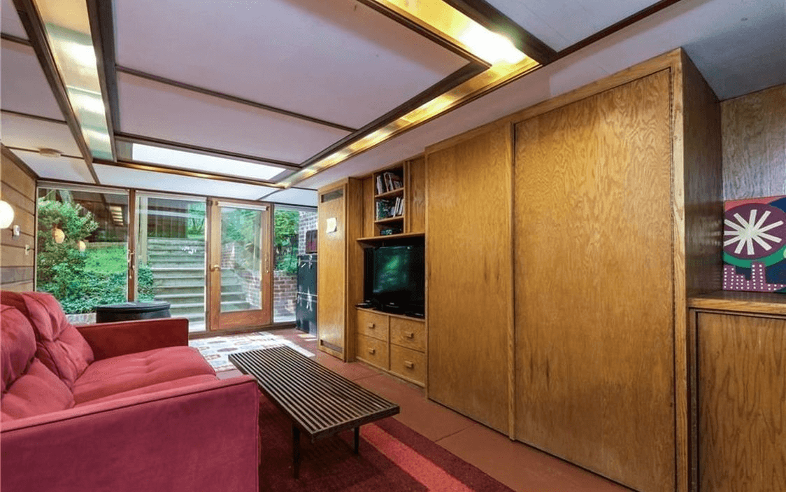 usonian interior at 6 bayberry drive pleasantville ny