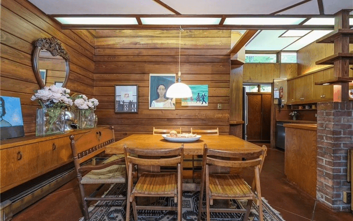 usonian interior at 6 bayberry drive pleasantville ny