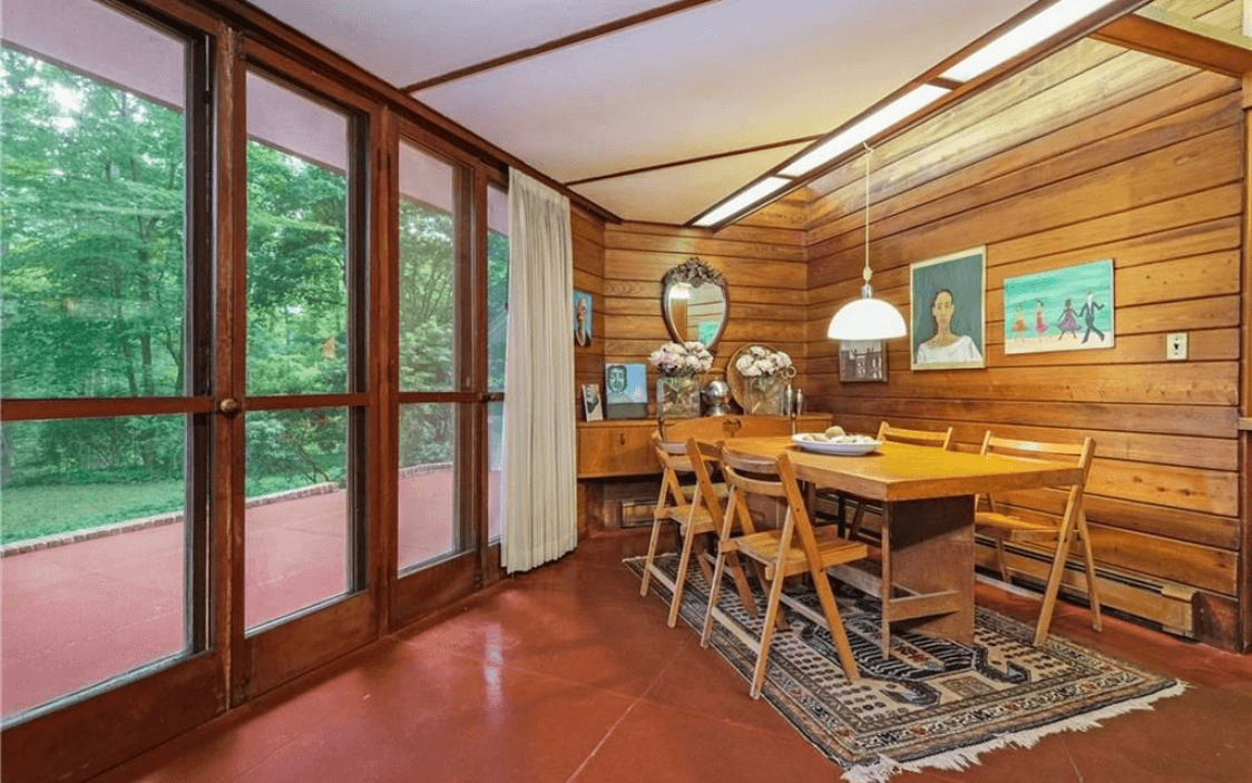 usonian interior at 6 bayberry drive pleasantville ny