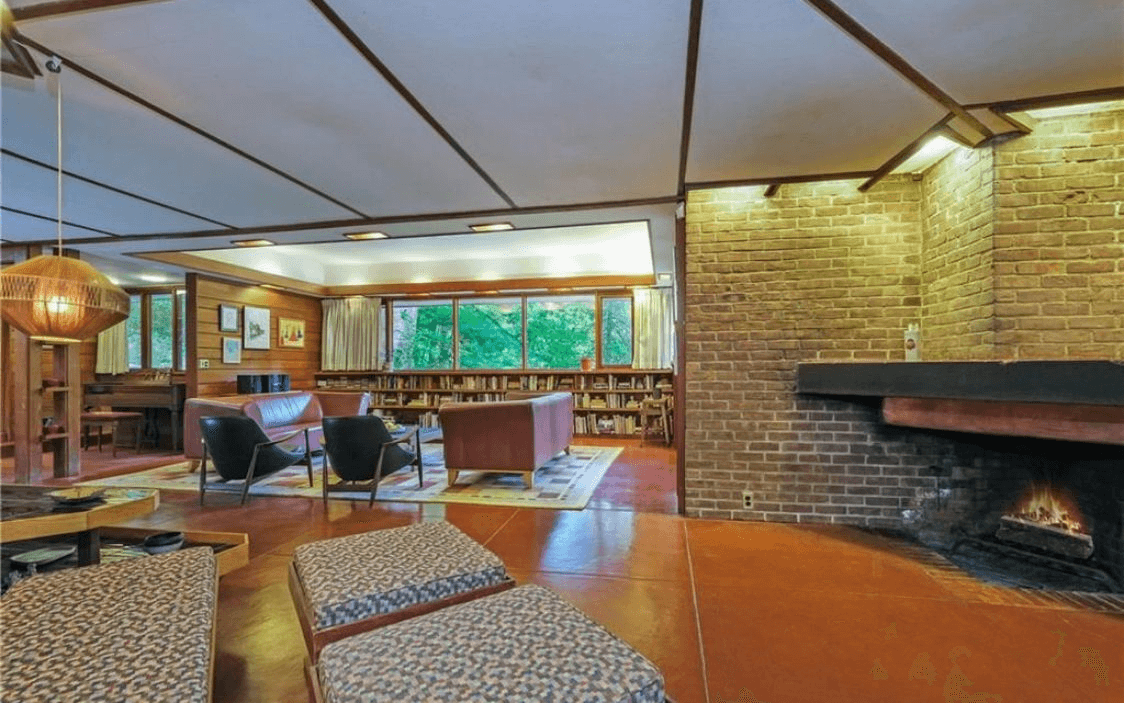 usonian interior at 6 bayberry drive pleasantville ny