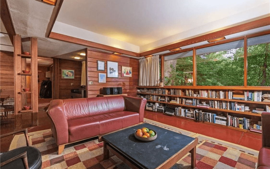 usonian interior at 6 bayberry drive pleasantville ny