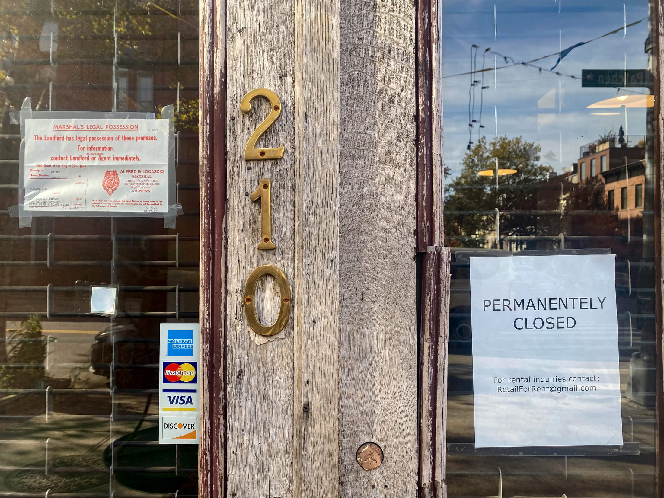 eviction notice on front door