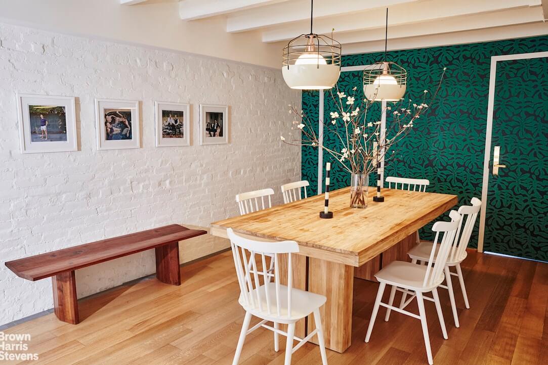 dining room in 128 s oxford street in fort greene